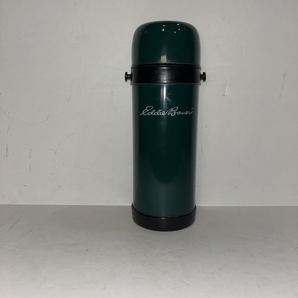Eddie‎ Bauer Stainless Steel Inside PlasticForest Green Outside Thermos